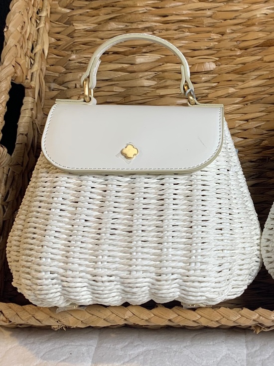 ANTONIO MELANI Handbags - Antonio Melani white woven mini handbag/NWT cute and summery